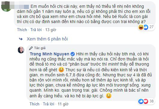 MC Minh Trang sinh tiếp không 0