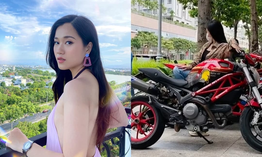 Cười bò với đoạn clip Lâm Vỹ Dạ mượn xe người khác để chụp hình, tạo dáng uốn éo rất giống người 'không bình thường'