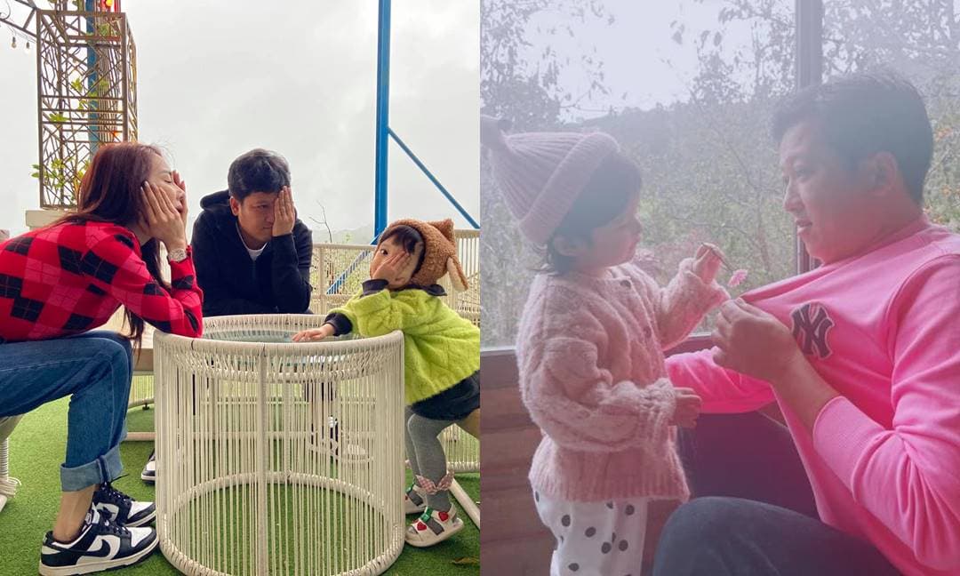 Khung ảnh đáng yêu của gia đình Nhã Phương - Trường Giang bên con gái cưng, nhóc tỳ cao lớn phổng phao gây chú ý