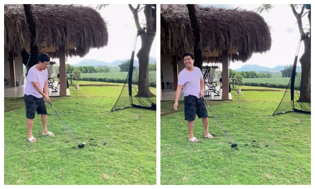 Trường Giang gia nhập hội sao mê đánh golf, cách ăn mặc đúng chuẩn 'chân quê' khiến fan phát sốt