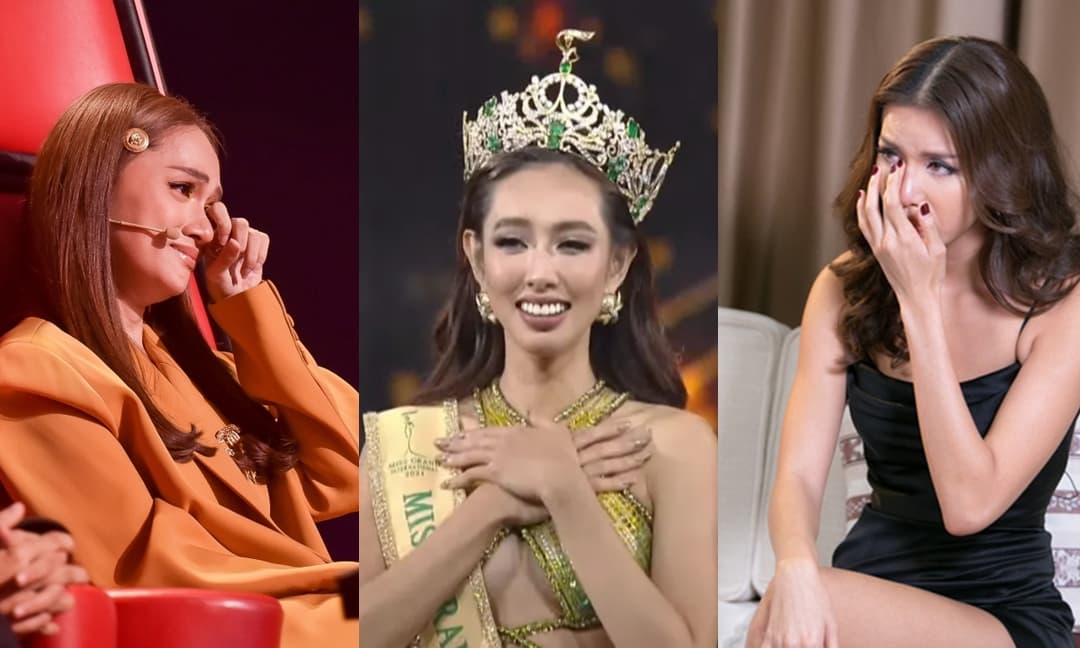 Hương Giang, Minh Tú cùng loạt sao Việt vỡ oà hạnh phúc khi chứng kiến chiến thắng của Thùy Tiên tại Miss Grand International 