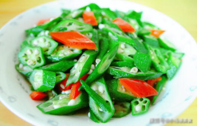 đậu bắp xào 4