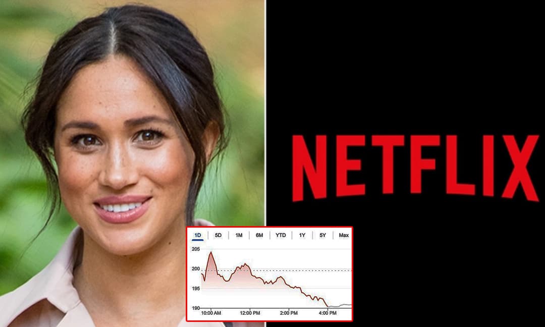 Netflix phải hủy bỏ show của Meghan vì giá cổ phiếu tụt dốc không phanh