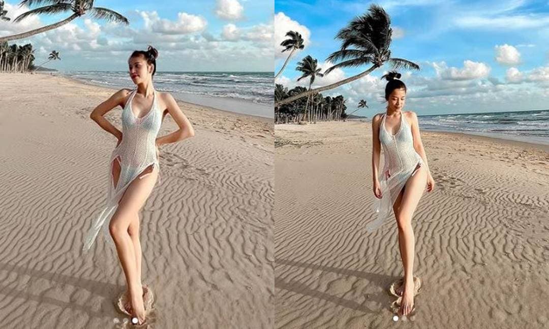 Puka diện bikini táo bạo để lộ eo thon lâu lâu khoe khiến dân tình