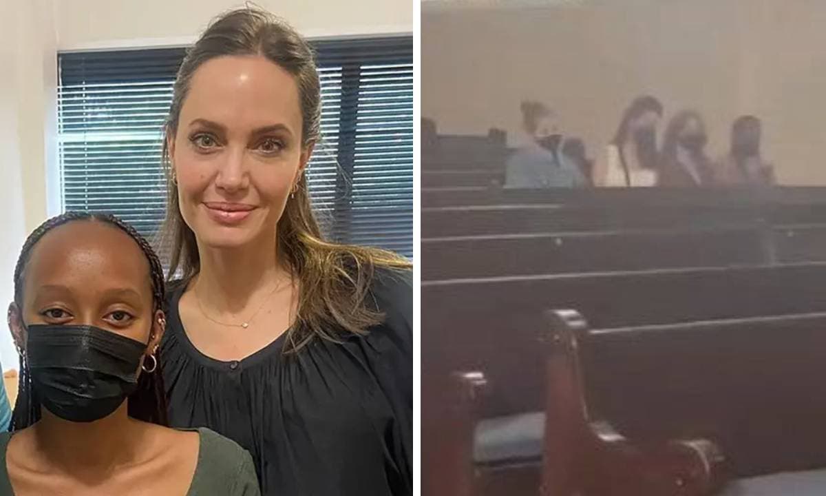 Angelina Jolie và các con được đặc cách ngồi riêng biệt khi đưa Zahara tới trường Đại học?