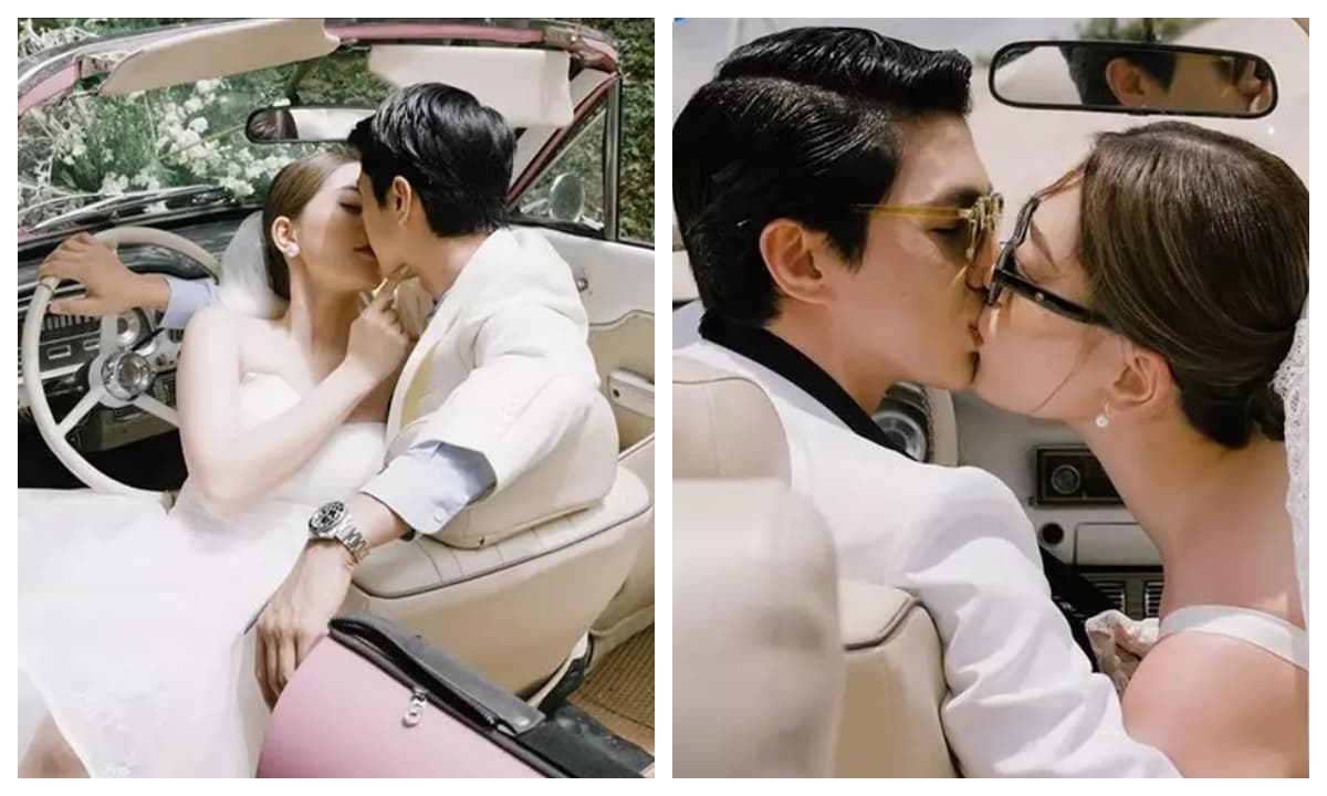 Bình An - Phương Nga tung clip chụp ảnh cưới 'xinh như mộng', liên tục khóa môi ngọt ngào
