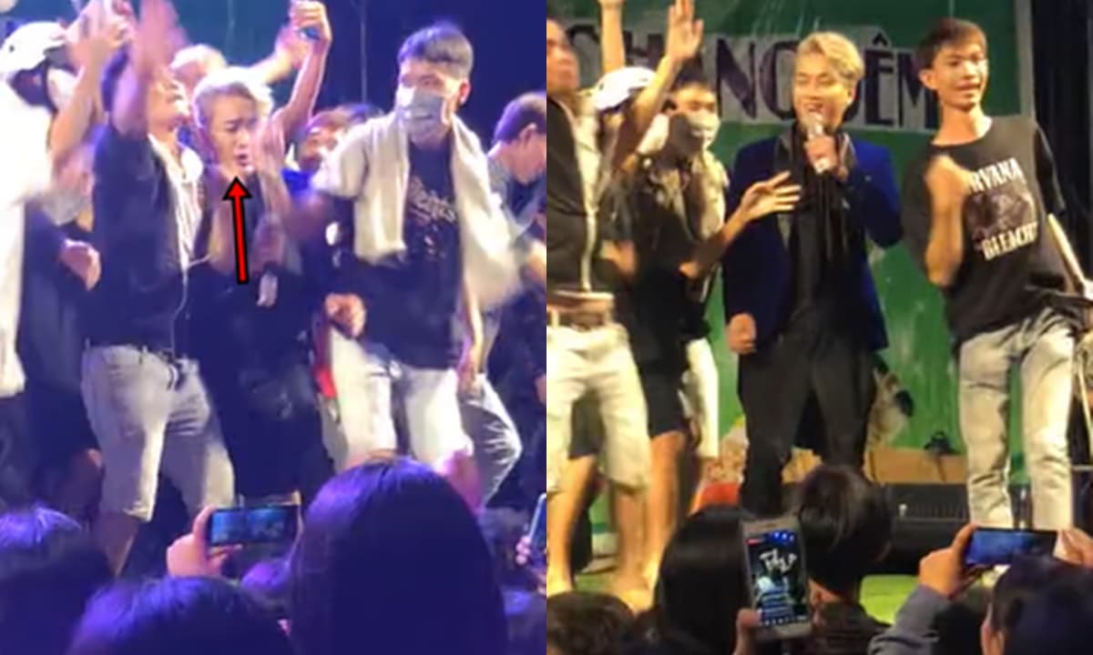 Phản ứng của TiTi (HKT) ra sao khi đang hát nhưng bị khán giả ồ ạt 'tấn công' lên sân khấu?