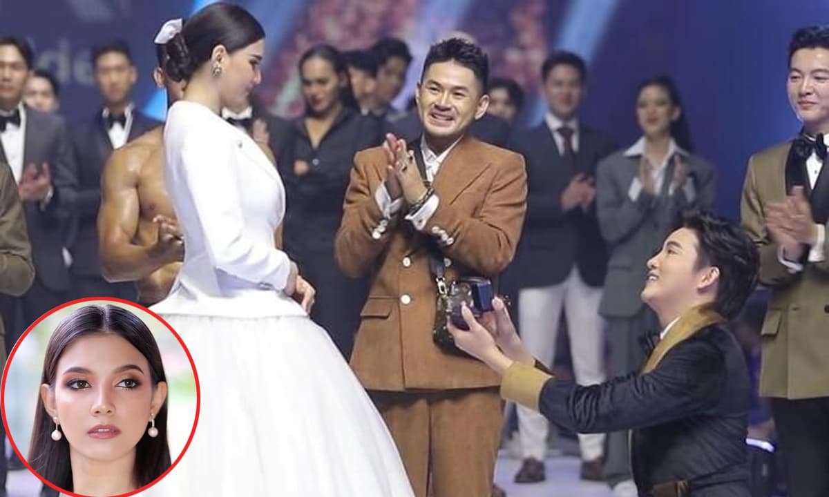 Hoa hậu Hoàn vũ Lào 2020 bất ngờ được bạn trai cầu hôn ngay trên sàn diễn thời trang