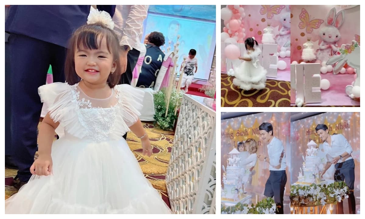 Tiệc sinh nhật đậm sắc hồng của con gái Mạc Văn Khoa: Bé Minnie quên luôn biểu cảm 'quạu' để hóa công chúa