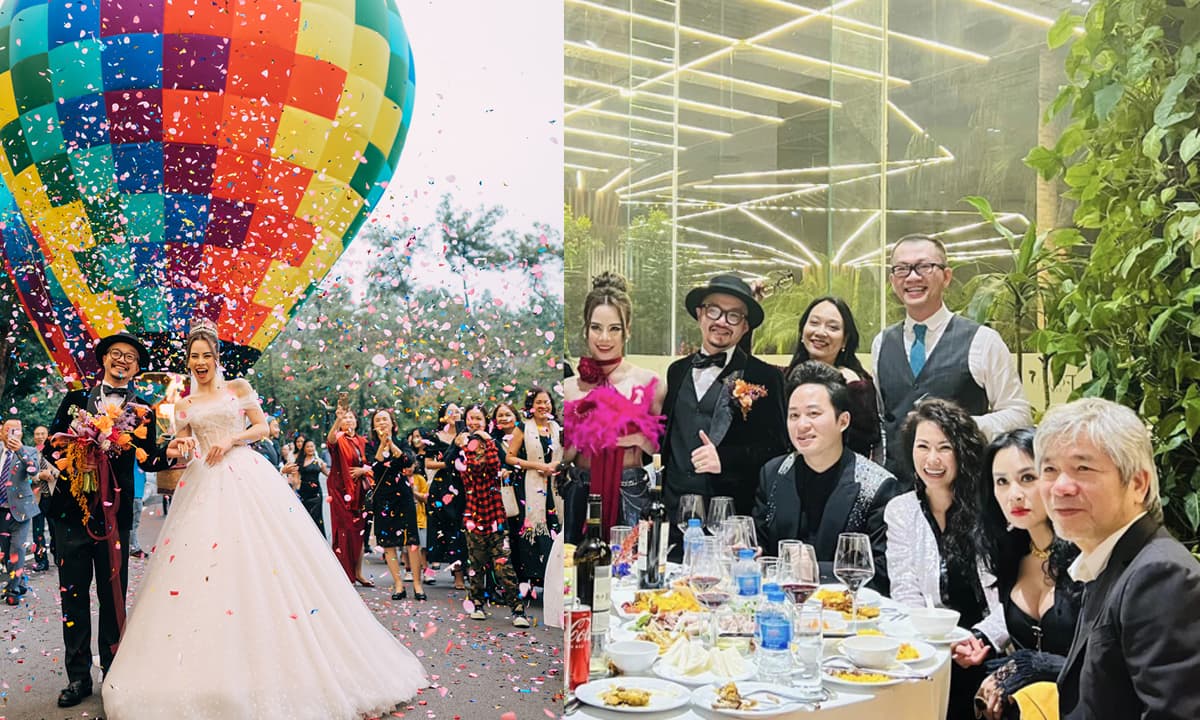Ca sĩ Hà Lê hủy màn bay khinh khí cầu trong lễ cưới do thời tiết xấu