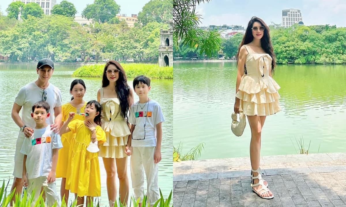 Gia đình Lý Hải khoe loạt ảnh vui vẻ khi đi du lịch tại Hà Nội, Minh Hà giật spotlight với sắc vóc 'mẹ 4 con' trẻ trung vượt bậc 