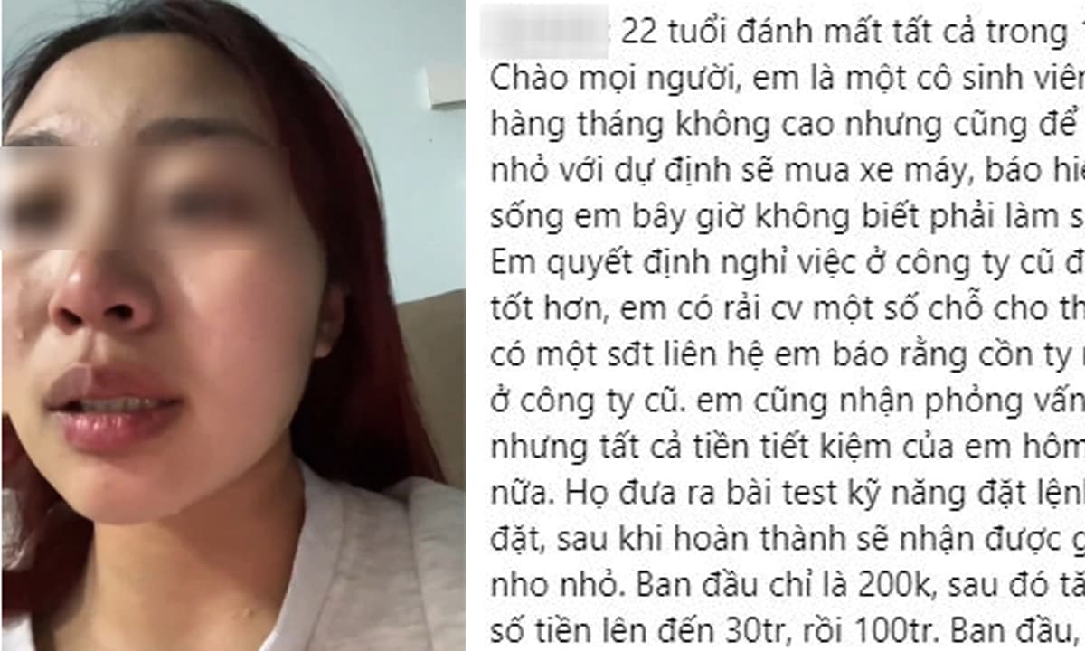 Sập bẫy chiêu lừa khi xin việc làm cô gái mất toàn bộ tài sản còn