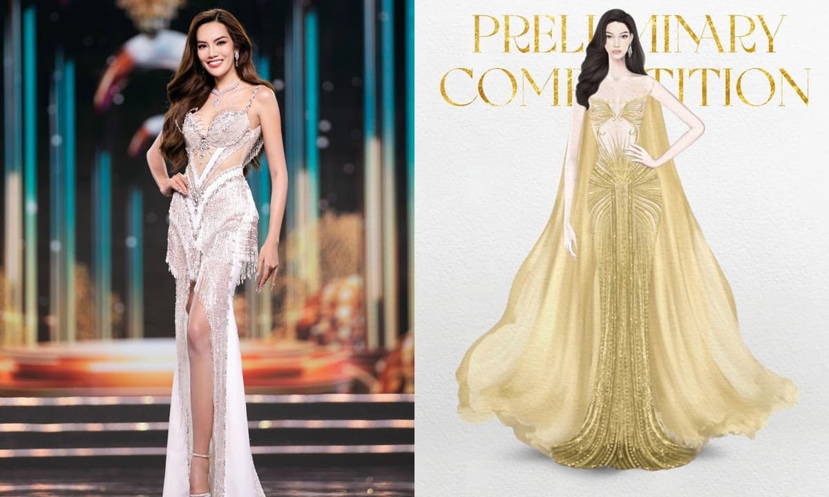 Lê Hoàng Phương chính thức hé lộ 2 thiết kế cho đêm Bán kết và Chung kết Miss Grand International 2023