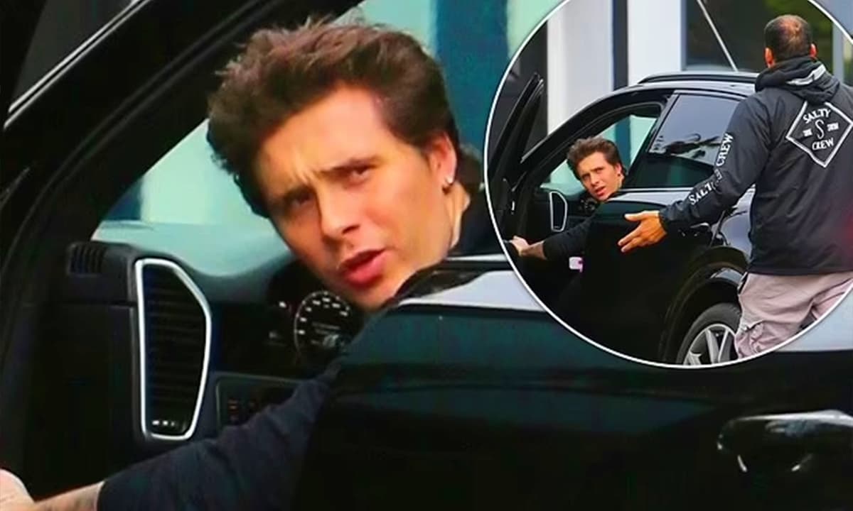 Cậu cả nhà Beckham mặt mày cau có, căng thẳng khi vướng vào tranh chấp chỗ đậu xe ở Tây Hollywood