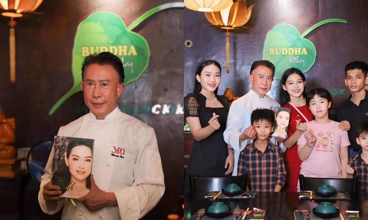 Vua đầu bếp Martin Yan đến thăm nhà hàng chay của Phi Nhung, còn làm điều này cho cố ca sĩ