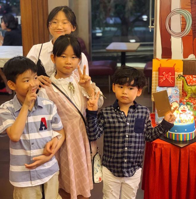 Chồng vắng mặt trong sinh nhật 5 tuổi của con trai Hoa hậu Diễm Hương 0