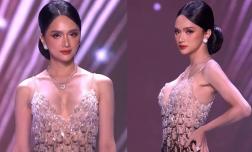 Hương Giang tỏa sáng với đầm dạ hội khoét sâu cực gợi cảm tại Bán kết Miss Universe 2025