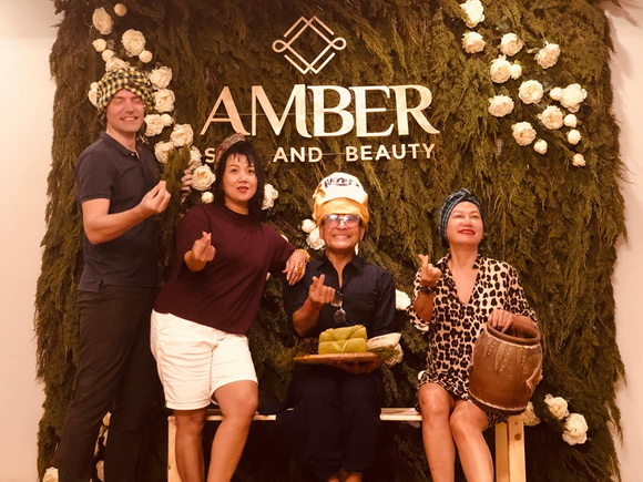 Amber spa & beauty, massage trị liệu, bấm huyệt