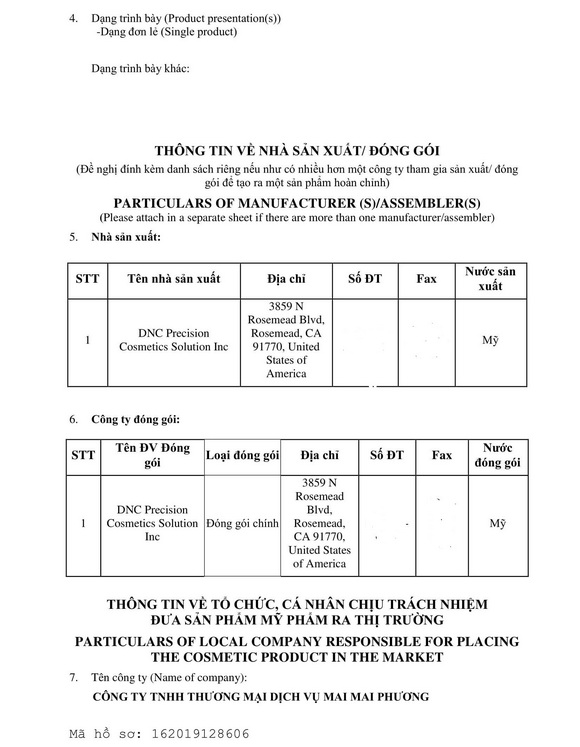 Công ty Mai Mai Phương, sữa rửa mặt Mai Thảo Mộc, Trị mụn