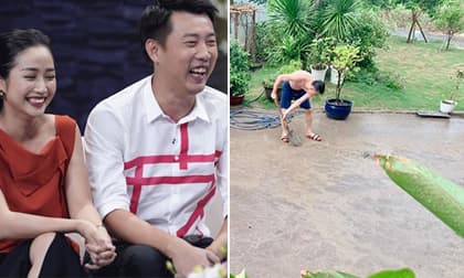 Vì mắc lỗi này với vợ, chồng Ốc Thanh Vân bất chấp dọn sân giữa trời mưa làm lành Vì mắc lỗi này với vợ, chồng Ốc Thanh Vân bất chấp dọn sân giữa trời mưa làm lành