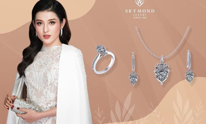 Platin - kim cương, skymond Luxury, trang sức