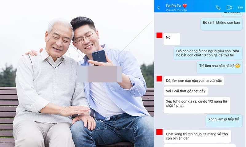Ra mắt nhà người yêu bị thử thách chặt 10 con gà, chàng trai nhờ bố tư vấn và nhận được câu trả lời 'cực chất' Ra mắt nhà người yêu bị thử thách chặt 10 con gà, chàng trai nhờ bố tư vấn và nhận được câu trả lời 'cực chất'