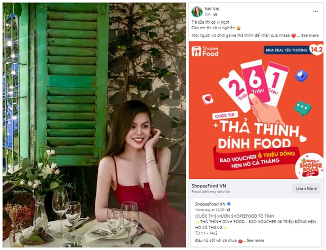 Valentine, ShopeeFood, giới trẻ