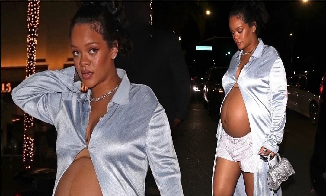 Rihanna Khoe Bụng Bầu Vượt Mặt Với Mốt Áo Cài 1 Cúc Xuất Hiện Hậu Tin Vui  Khi Tiếp Tục Là Nữ Ca Sĩ Giàu Nhất Thế Giới