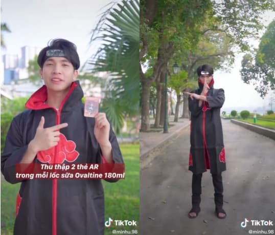 Thẻ AR Naruto, thử thách Cover Naruto, giới trẻ