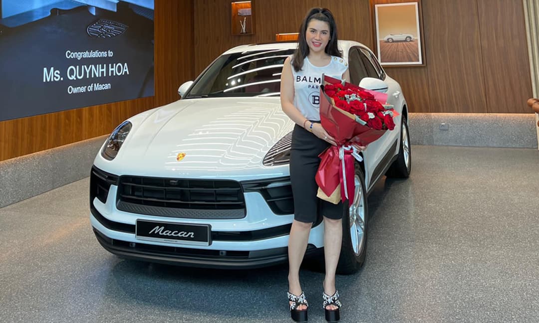 Diễn viên Quỳnh Hoa tậu xế sang Porsche phiên bản mới nhất giá trên 3 tỷ, là người đầu tiên ở Hà Nội nhận mẫu xe này