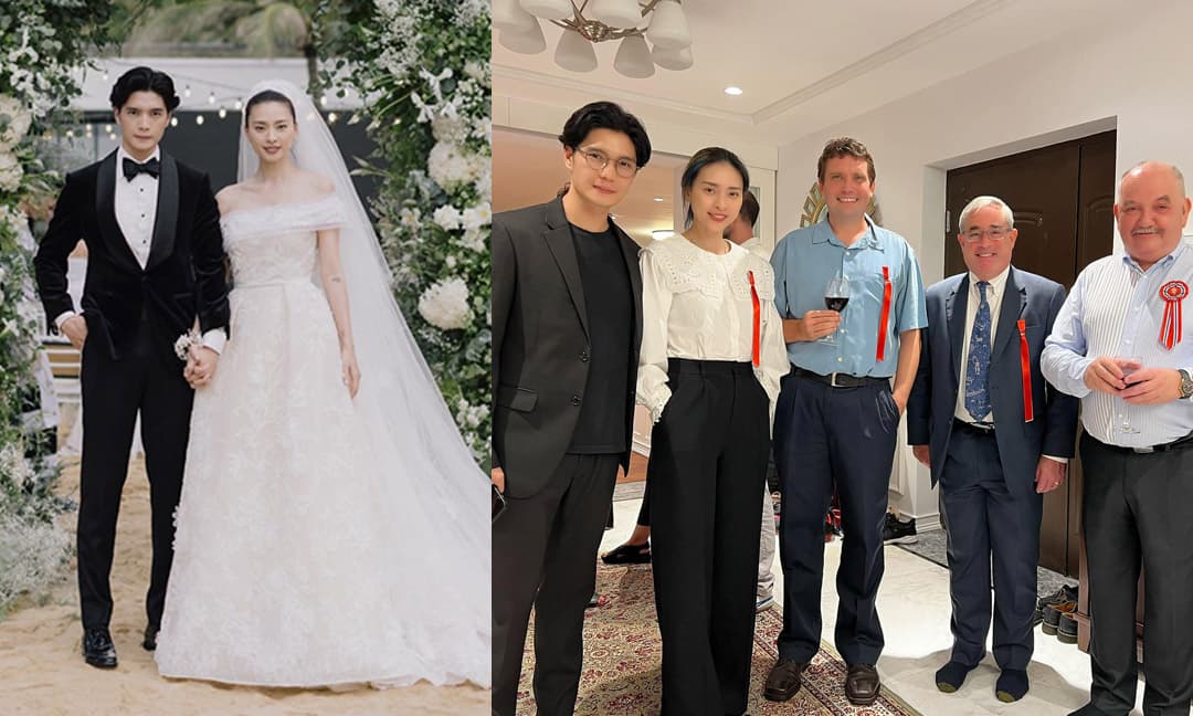 Ngô Thanh Vân và Huy Trần đến Đại sứ quán hậu kết hôn, diện đồ đơn giản mà visual vẫn đỉnh hết nấc