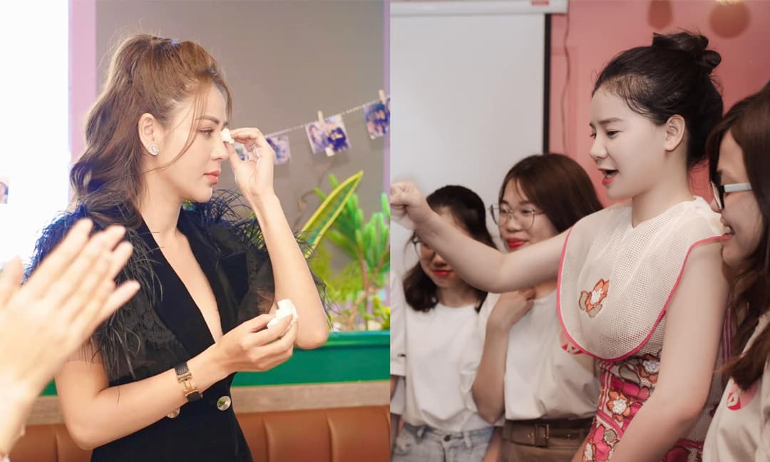 Diễn viên Lương Thu Trang bật khóc khi được fan mừng sinh nhật, buổi tiệc có cả bà Bích 'Hương vị tình thân' tham dự 
