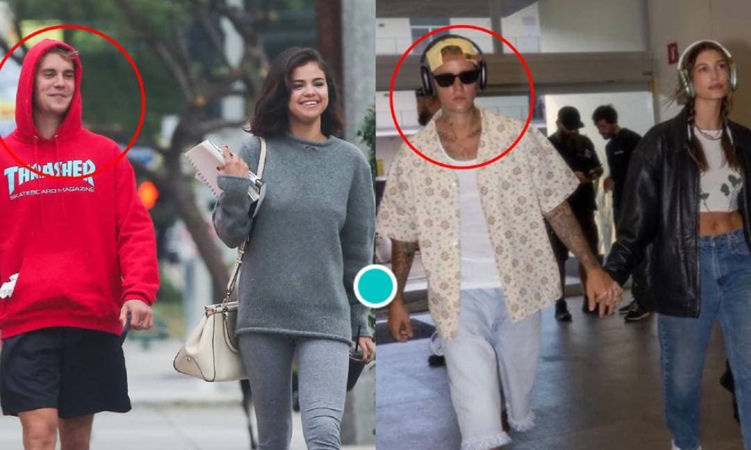 Tranh cãi về hai bức ảnh cho thấy thái độ đối lập của Justin Bieber khi ở bên Selena và Hailey 
