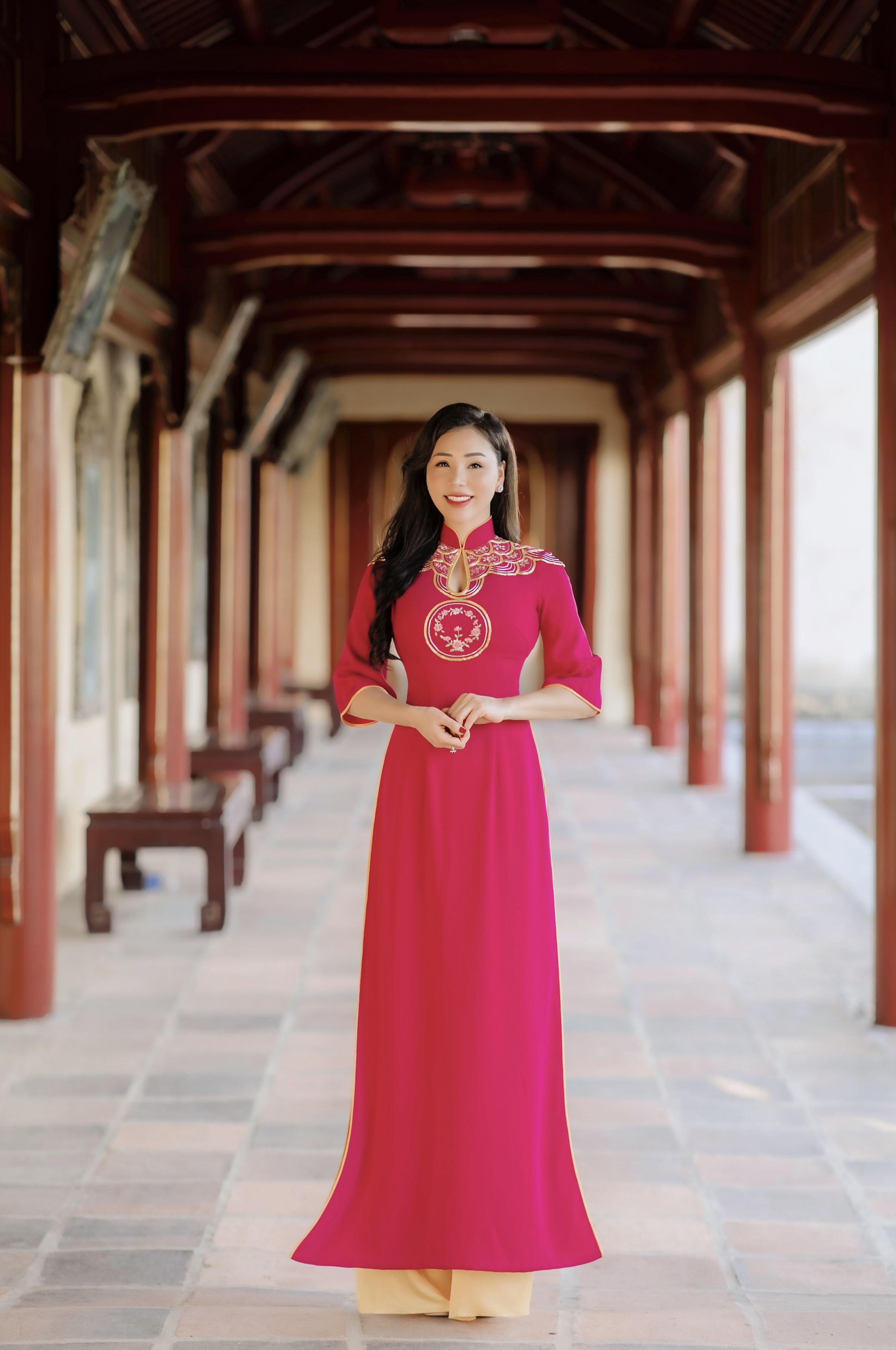 Á hậu Kathy Hương,Á hậu Áo dài Kathy Hương,Á hậu Áo dài 2019 
