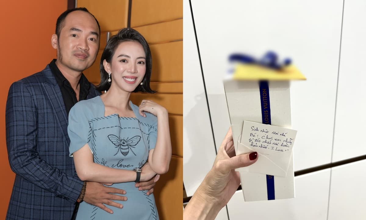 Thu Trang đuợc ông xã Tiến Luật và con trai tổ chức sinh nhật bất ngờ