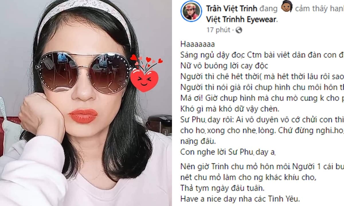 Bị 'chê bai' già rồi mà chụp hình chu môi, Việt Trinh phản pháo ...