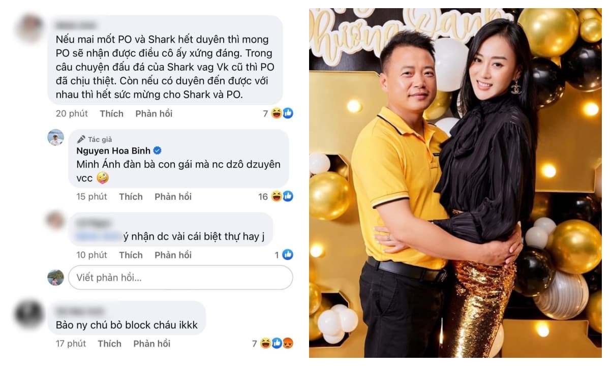 Bị anti-fan 'nhờ' kêu Phương Oanh bỏ block, Shark Bình gắt: 'Chắc mồm ...