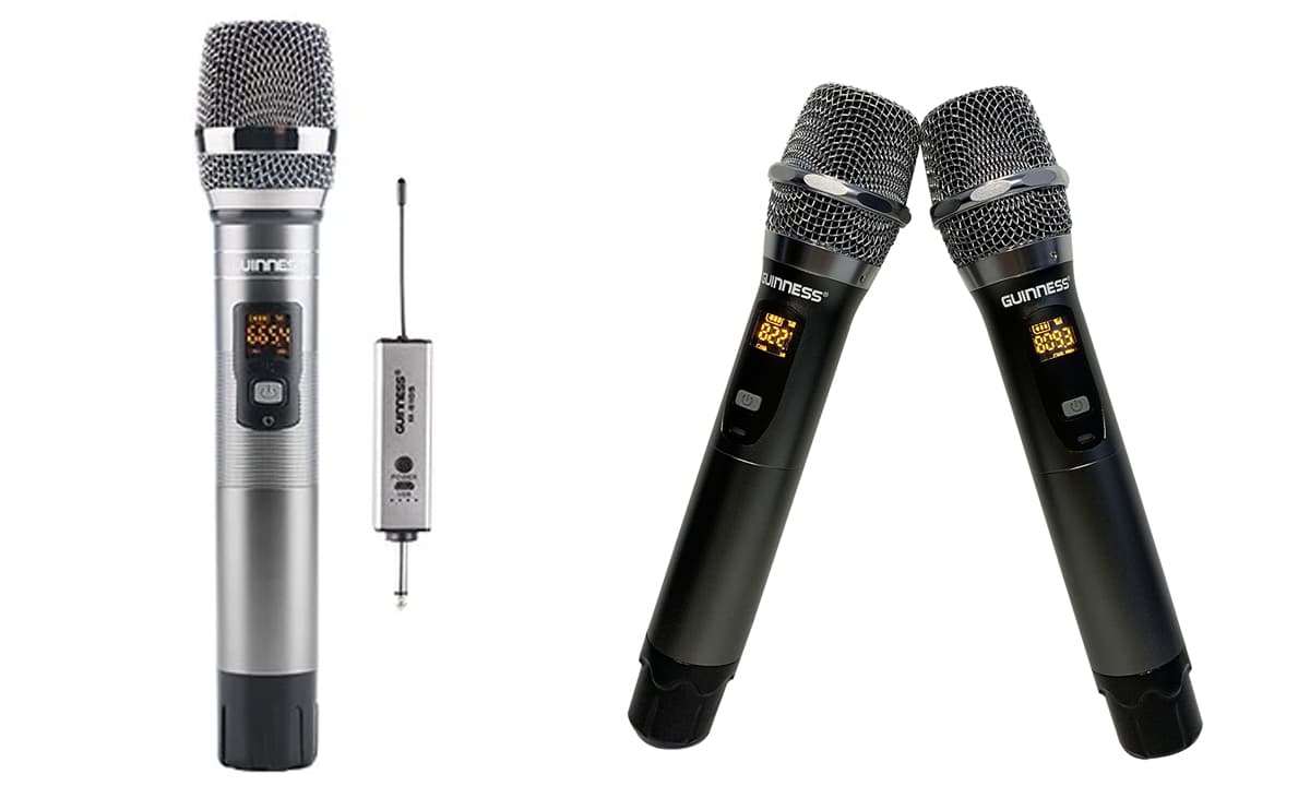 Micro Karaoke Không Dây GUINNESS M-820S – SÓNG NHẠC AUDIO