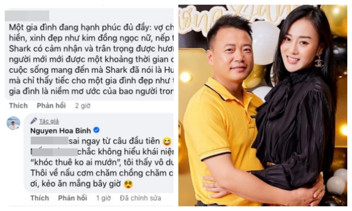 Shark Bình bị chỉ trích bỏ vợ con theo nhân tình, nam doanh nhân đáp ...