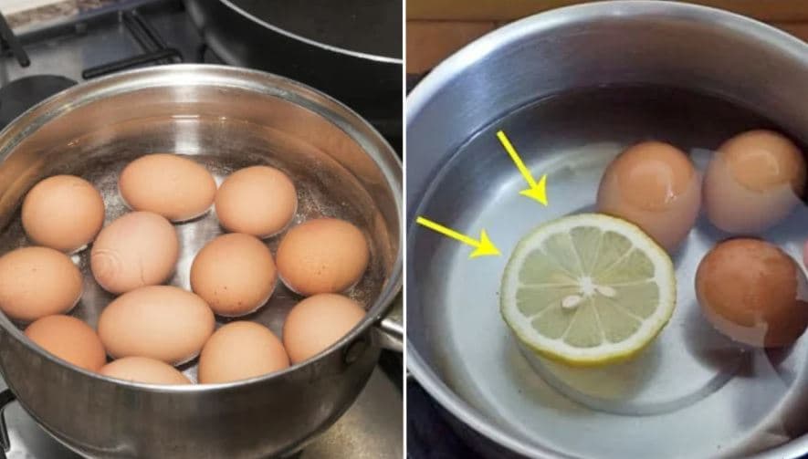 Muốn luộc trứng dóc vỏ nên cho thêm vài lát chanh, ai không biết thật phí