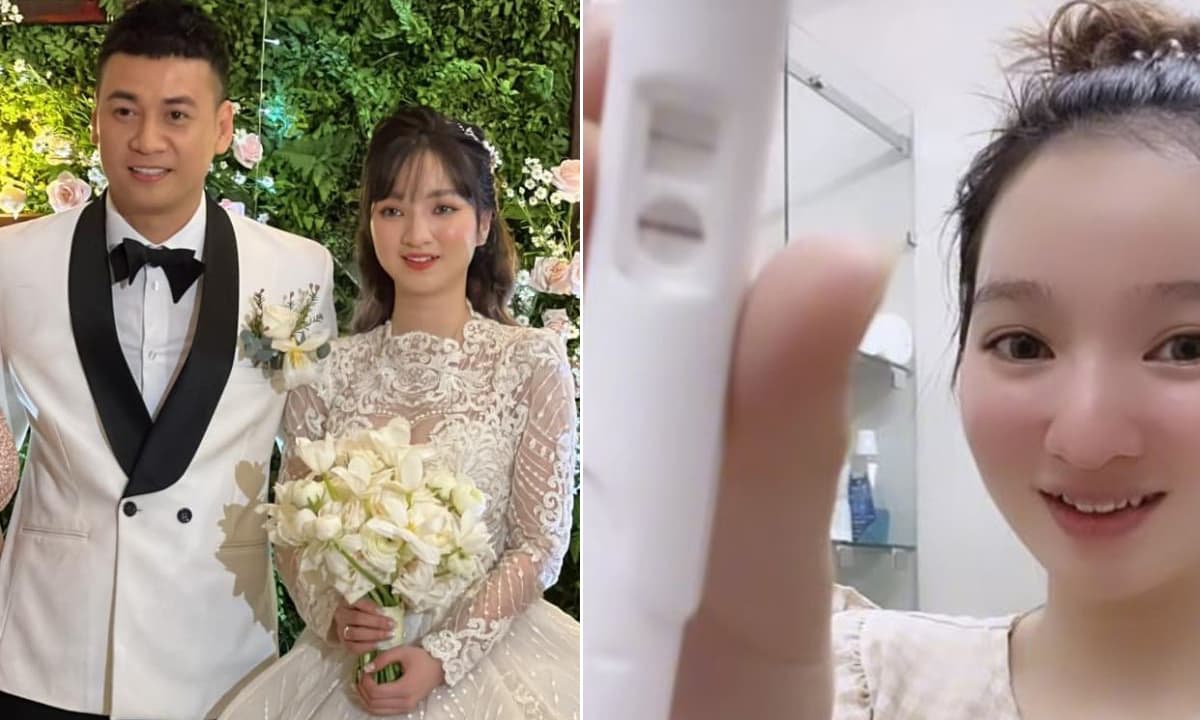 View - Vợ kém 17 tuổi của diễn viên Ngọc Thuận thông báo tin vui mang bầu sau 9 tháng kết hôn 