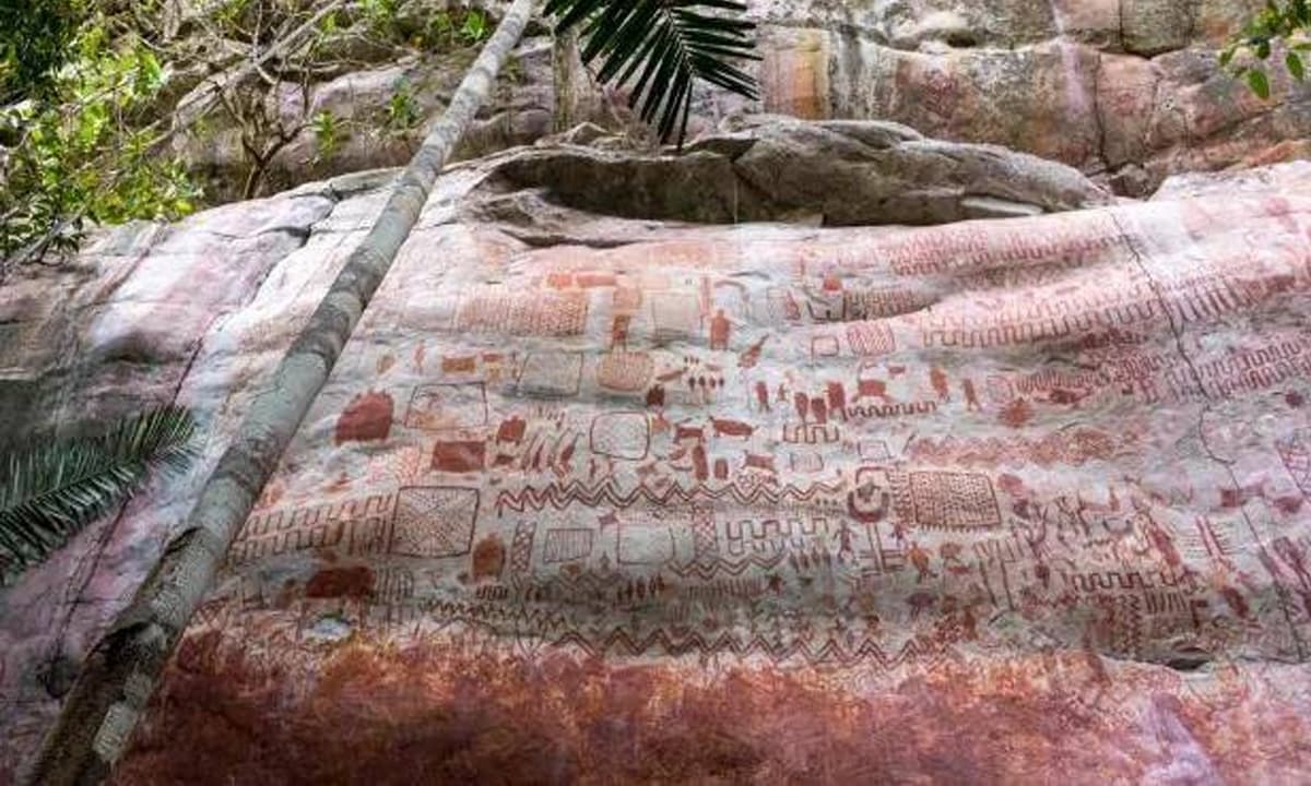 Bức tranh tường bí ẩn nguyên bản được phát hiện trong rừng rậm Amazon Có niên đại 10.000 năm trước, nền văn minh tiền sử có thực sự tồn tại?