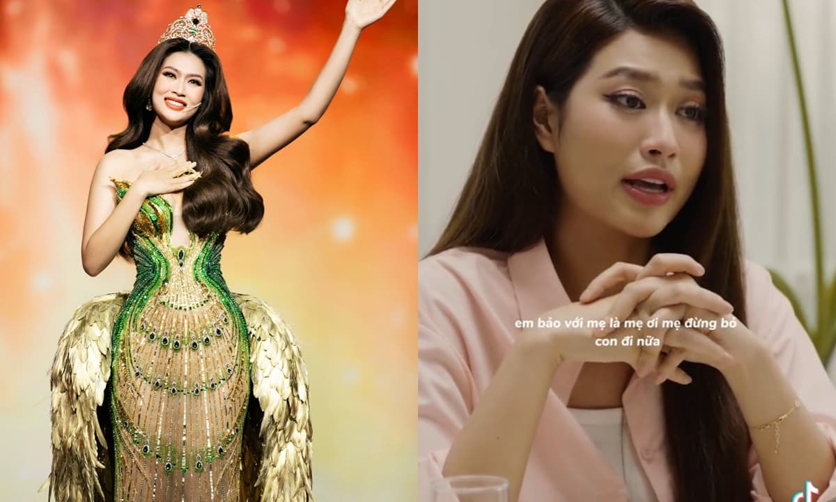 View - Hoa hậu Thiên Ân hiếm hoi nhắc về chuyện gia đình, nghẹn ngào đến rơi nước mắt khi kể lại giấc mơ gặp mẹ