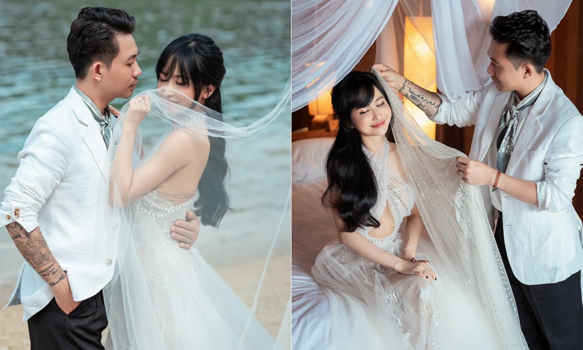 View - Hậu khoe giấy đăng ký kết hôn, vợ chồng Minh Nhựa thực hiện bộ ảnh cưới cực ngọt