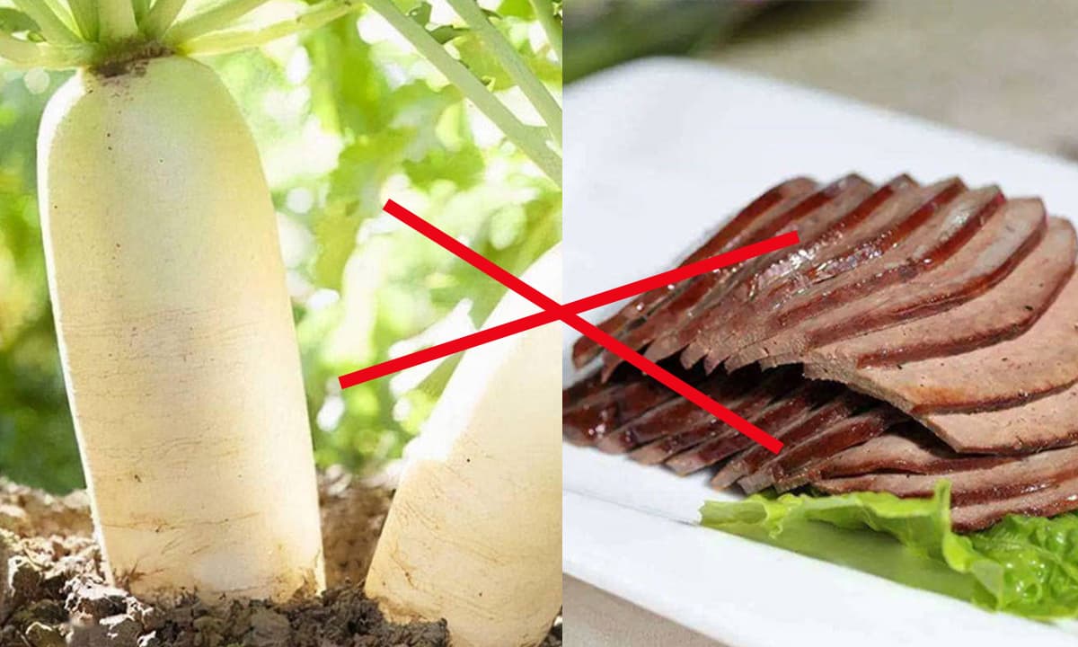 “Nó là đối thủ” của củ cải trắng, các bác sĩ nhắc nhở: không được ăn chúng cùng lúc nếu không muốn rước hoạ