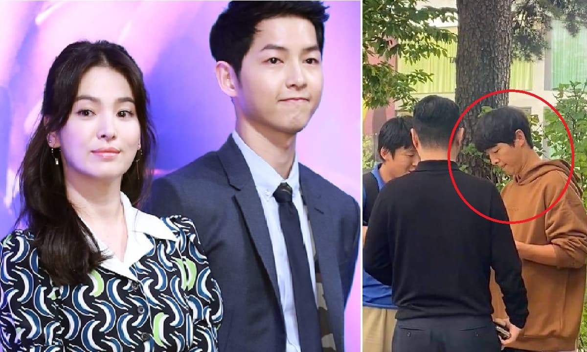 View - Song Joong Ki lộ nhan sắc thật xuống dốc trong ảnh do người qua đường chụp, netizen: So với vợ cũ thật trái ngược 