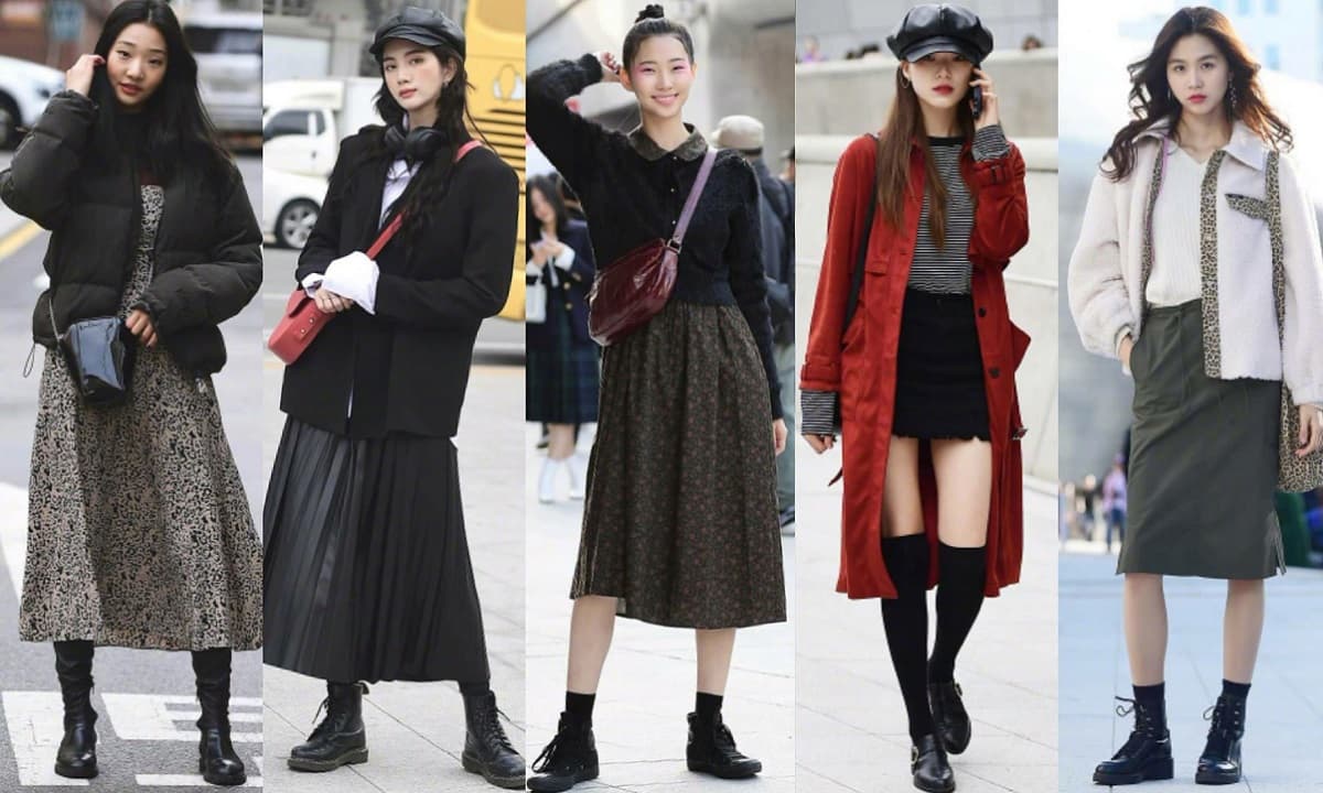View - Phụ nữ Hàn Quốc thường mặc váy như thế này: 24 chiếc váy này mặc vào đầu đông, quá đẹp!