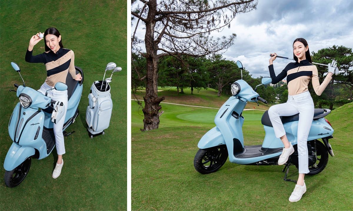 View - Thùy Tiên giải thích lí do các golfer nữ chuyển sang dùng xe máy trên sân golf