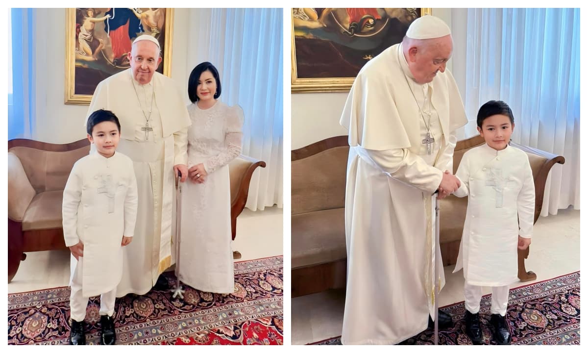 View - Vợ cũ Đan Trường được diện kiến Giáo hoàng Francis, vẻ ngoài gây chú ý