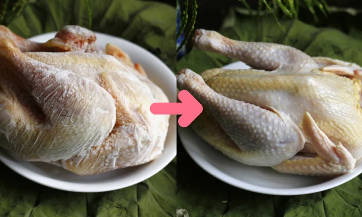 View - Mẹo rã đông thịt gà nhanh nhất, luộc lên thịt gà vẫn tươi ngon như mới, chắc thịt và thơm ngọt như vừa mua ở chợ về